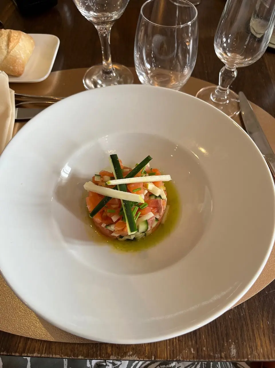 Saumon aux perles exotiques