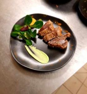 Papillote de dorade royale au coulis d'étrilles